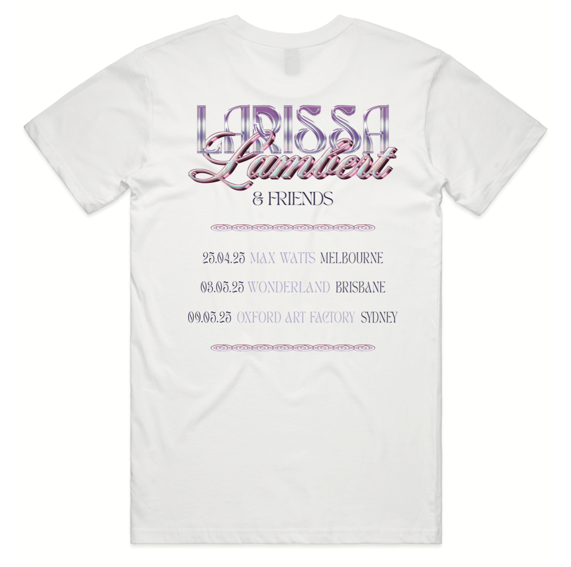 Larissa Lambert & Friends Tour T-Shirt (White)